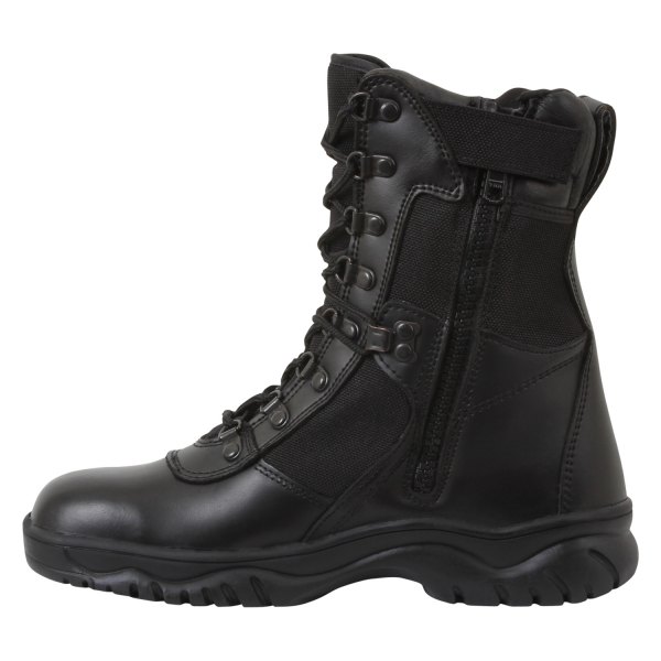 Rothco® - forced Entry Tactical Men's 3 Black 8" Boots with Side Zip