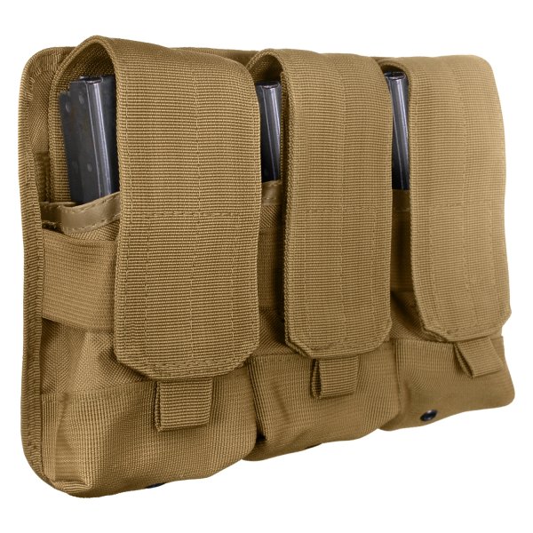 Rothco® - 7.87" x 11.87" Coyote Brown Triple Mag Rifle Tactical Pouch