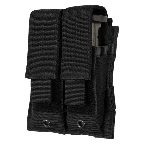 Rothco® - 4.25" x 5" Black MOLLE Double Pistol Mag Tactical Pouch