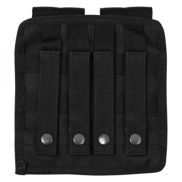 Rothco® - 7.5" x 8" Black MOLLE Double Mag Rifle Tactical Pouch