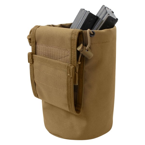 Rothco® - 8.5" x 5.5" Coyote Brown MOLLE Roll-Up Utility Dump Tactical Pouch