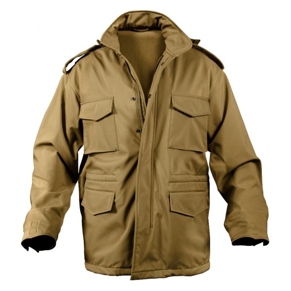 Rothco® - M-65 Tactical Men's Large Coyote Brown Soft Shell Field Jacket