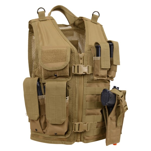Rothco® - Coyote Brown Kid's Cross Draw Tactical Vest