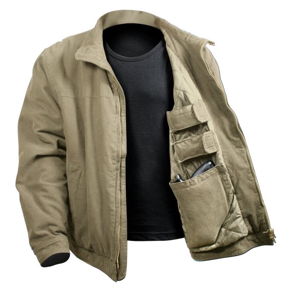 Rothco® - 3 Season Men's Medium Khaki Concealed Carry Jacket