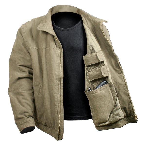 Rothco® - 3 Season Men's Small Khaki Concealed Carry Jacket