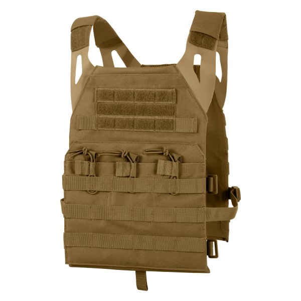Rothco® - Regular Coyote Brown Lightweight Armor Plate Carrier Tactical Vest