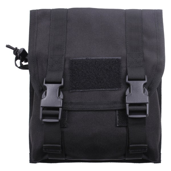 Rothco® - 8" x 8" x 2.5" Black MOLLE Utility Tactical Pouch
