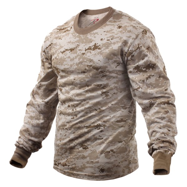 Rothco® - Men's XX-Large Desert Digital Camo Long Sleeve T-Shirt