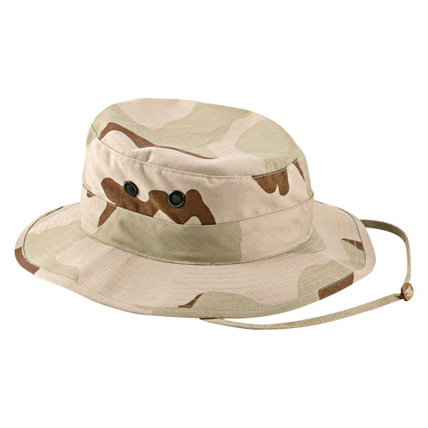 Rothco® - 7-1/4 Tri-Color Desert Camo Poly/Cotton Rip-Stop Boonie Hat