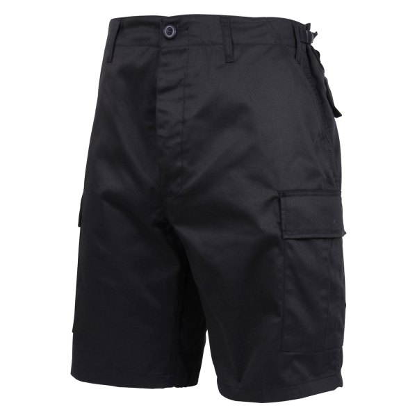 Rothco® - BDU Combat Men's 3X-Large Black Shorts with Fly Zip
