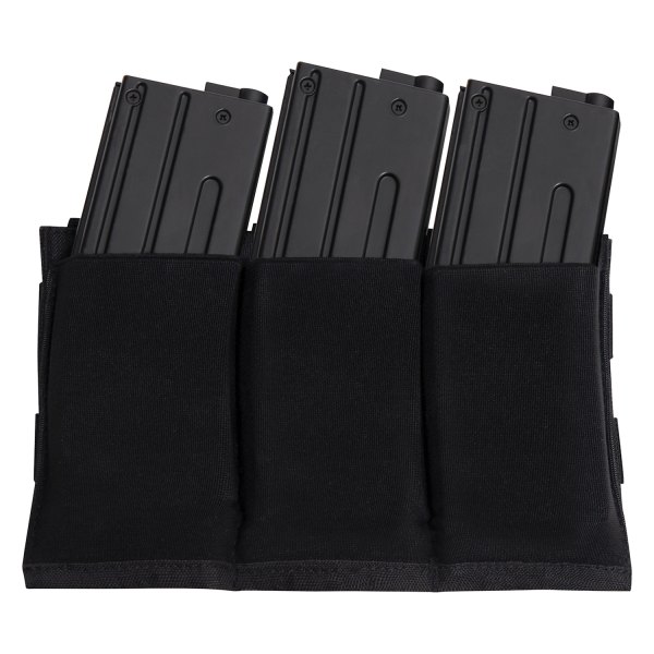 Rothco® - Black 3 Mag Retention Lightweight Magazine Pouch