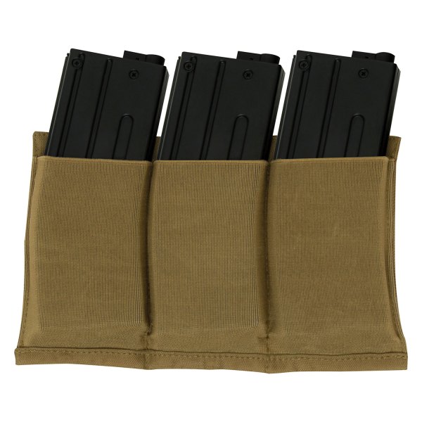 Rothco® - Coyote 3 Mag Retention Lightweight Magazine Pouch