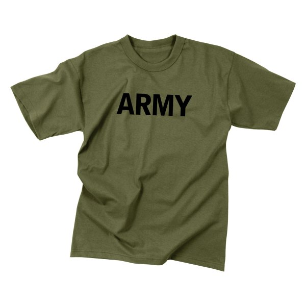 Rothco® - ARMY Military Men's Large Olive Drab Physical Training T-Shirt