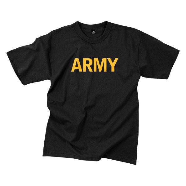 Rothco® - ARMY Men's Small Black T-Shirt