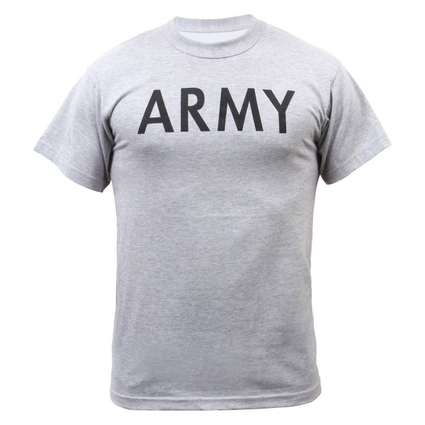 Rothco® - ARMY Men's X-Small Gray Physical Training T-Shirt