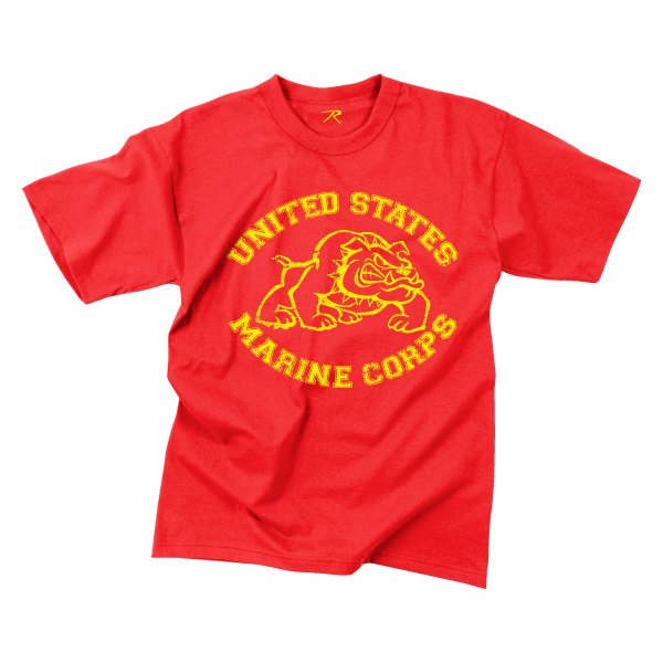 Rothco® - Vintage U.S. Marine Bulldog Men's X-Large Red T-Shirt