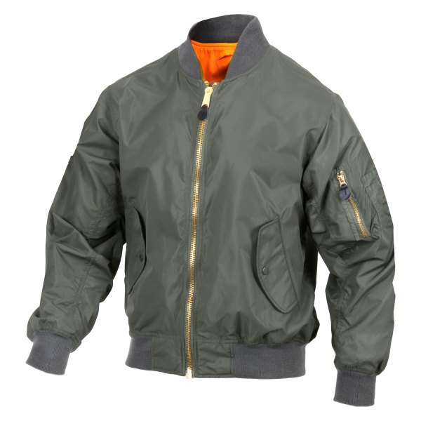Rothco® - MA-1 Men's Medium Sage Green Light Flight Jacket