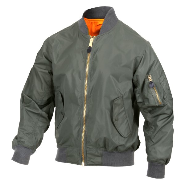 Rothco 6325 Sage Green M Ma 1 Men S Medium Sage Green Light Flight Jacket Recreationid Com