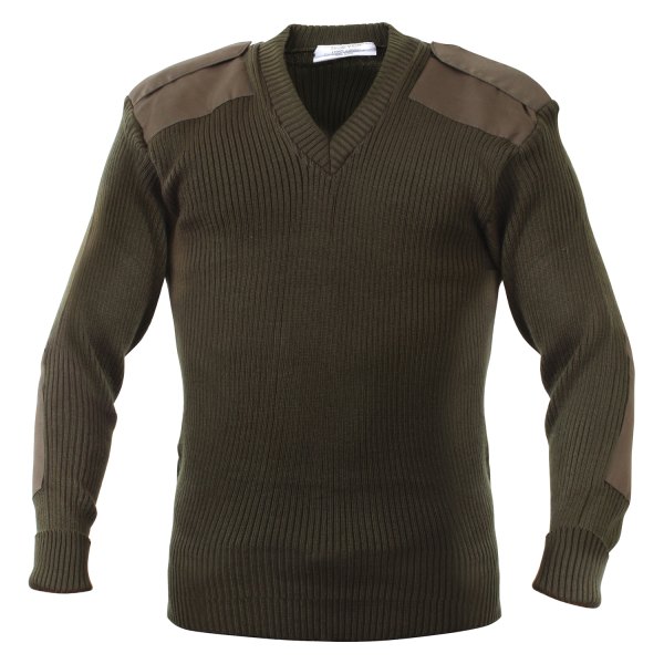 Rothco® - G.I. Style Men's Medium Olive Drab Acrylic V-Neck Sweater