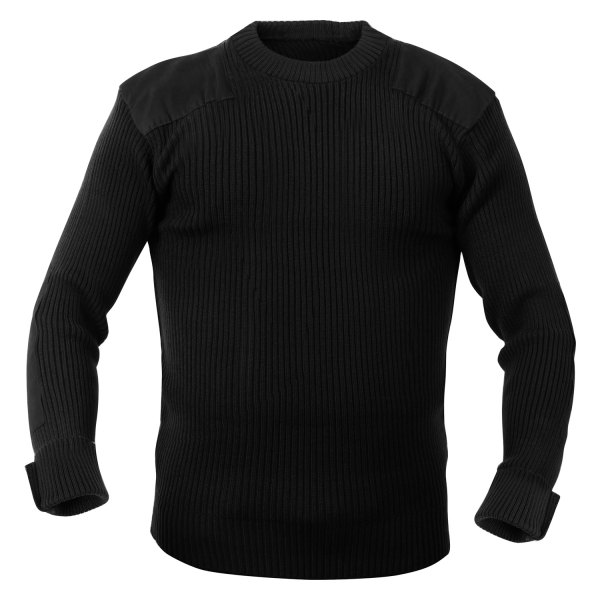 Rothco® - G.I. Style Men's Large Black Acrylic Commando Sweater
