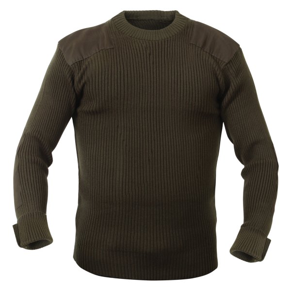 Rothco® - G.I. Style Men's Small Olive Drab Acrylic Commando Sweater