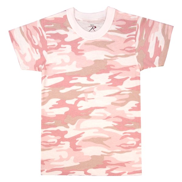 Rothco® - Kid's Large Baby Pink Camo T-Shirt