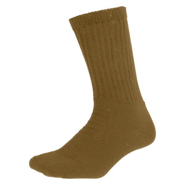 Rothco® - Coyote Brown Large Crew Men's Athletic Socks