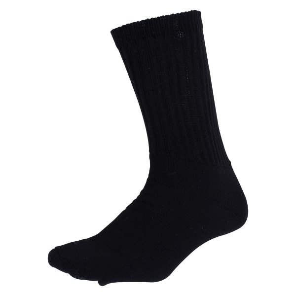 Rothco® - Black Large Crew Men's Athletic Socks