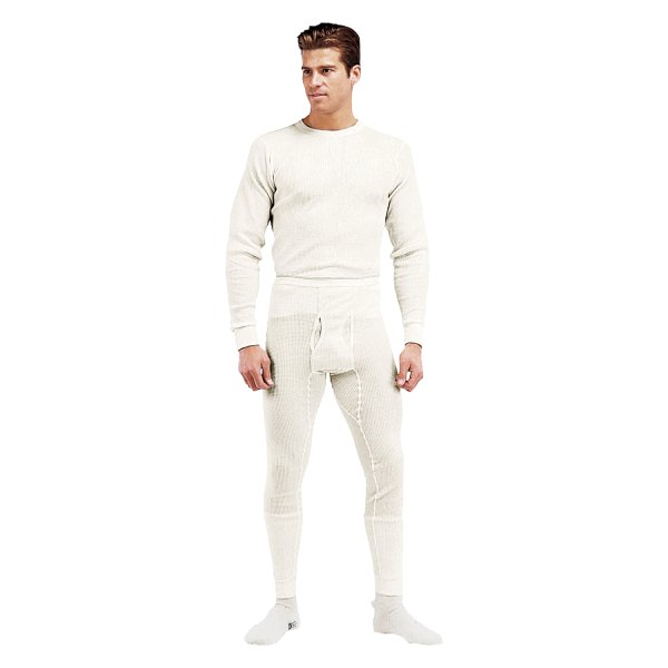 Rothco® - Men's Small Natural Thermal Knit Underwear Bottoms
