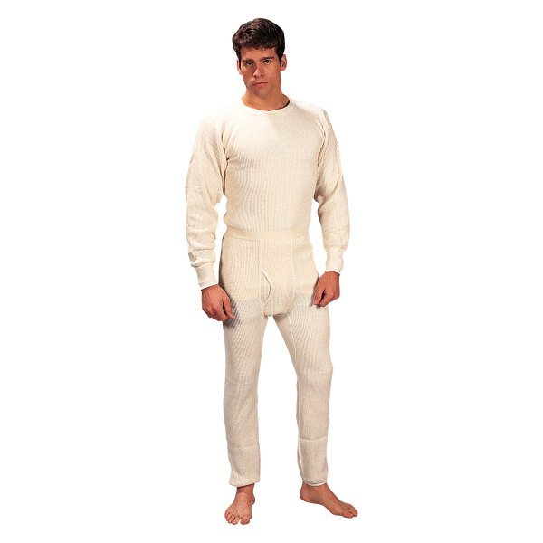 Rothco® - Men's Small Natural Thermal Knit Extra Heavy Bottoms
