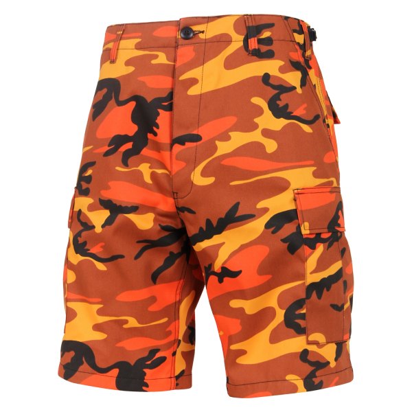 Rothco® - BDU Men's Large Savage Orange Camo Shorts