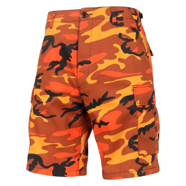 Rothco® - BDU Men's X-Large Savage Orange Camo Shorts