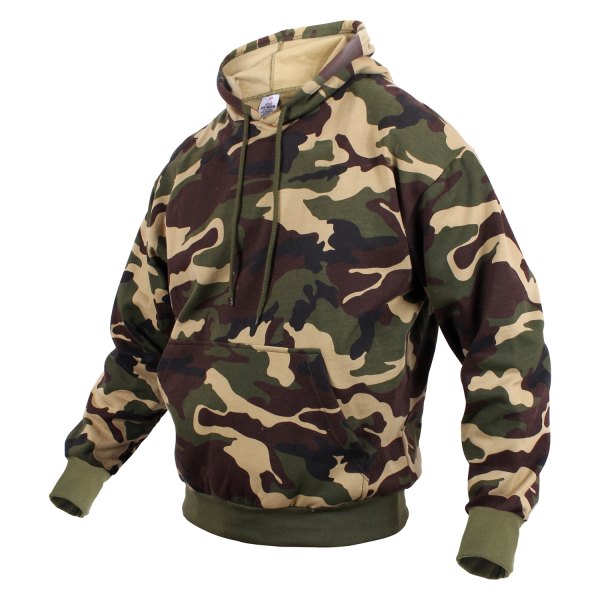 Rothco® - Men's Large Woodland Camo Pullover Hoodie