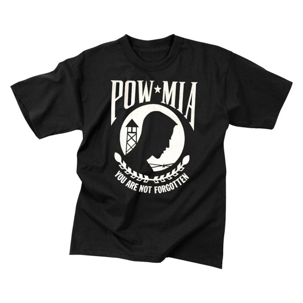 Rothco® - POW/MIA Men's Medium Black T-Shirt