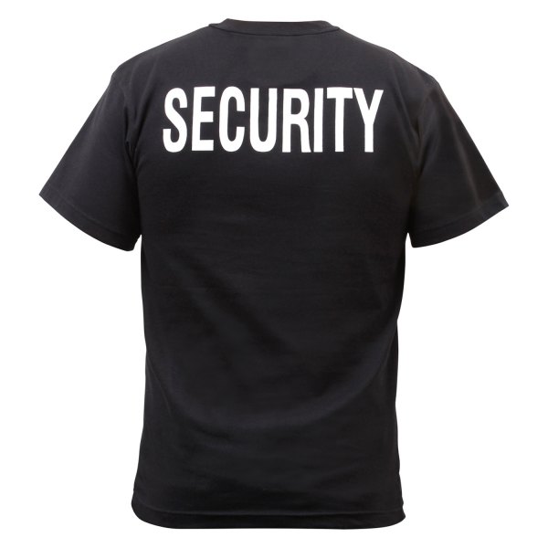 Rothco® - SECURITY Men's 7X-Large Black 2-Sided T-Shirt