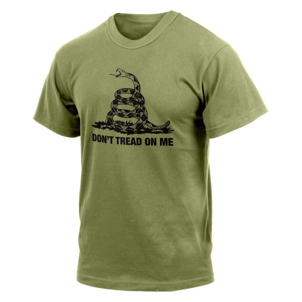 Rothco® - Vintage Don't Tread On Me Men's XX-Large Olive Drab T-Shirt