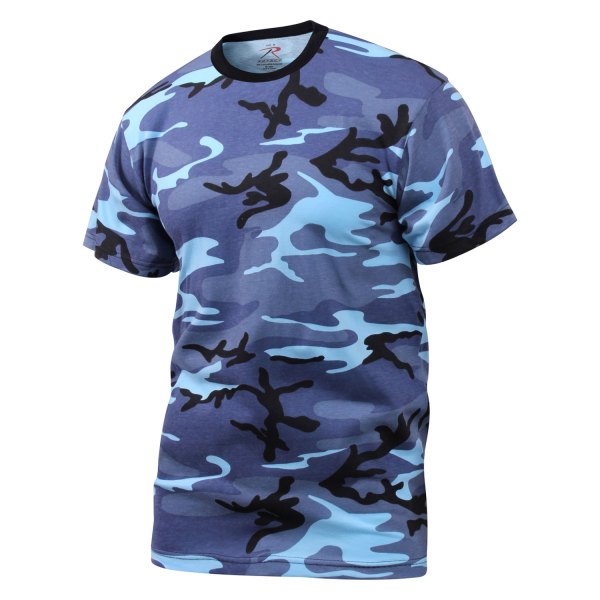 Rothco® - Men's Large Sky Blue Camo T-Shirt