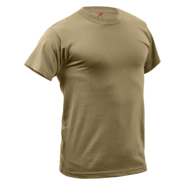 Rothco® - Men's Small AR 670-1 Coyote Brown Quick Dry Moisture Wicking T-Shirt