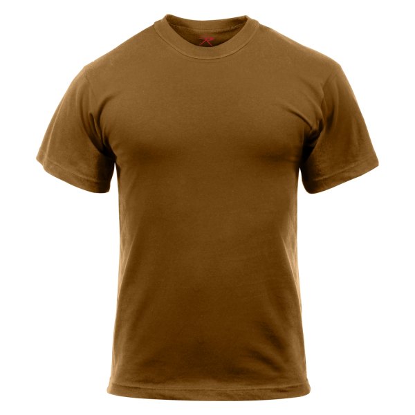 Rothco® - Men's XX-Large Brown Poly/Cotton T-Shirt