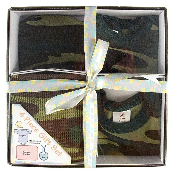 Rothco® - Infant Woodland Camo Boxed Gift Set 4 Pieces