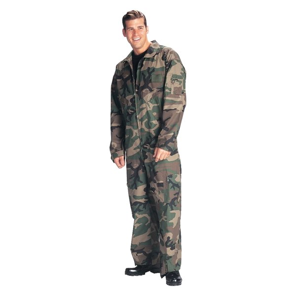 Rothco® - Men's Small Woodland Camo Flightsuit