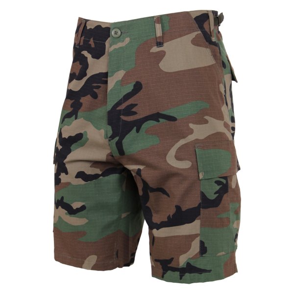 Rothco® - BDU Men's X-Small Woodland Camo Ripstop Shorts
