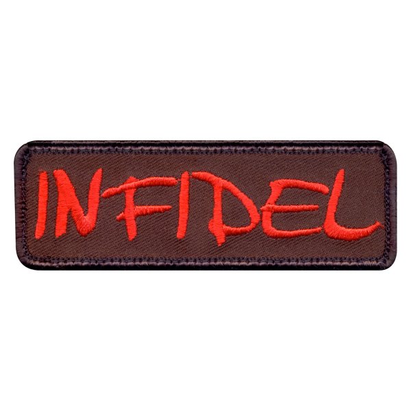 Rothco® - Infidel 1.25" x 4" Red Embroidered Morale Patch