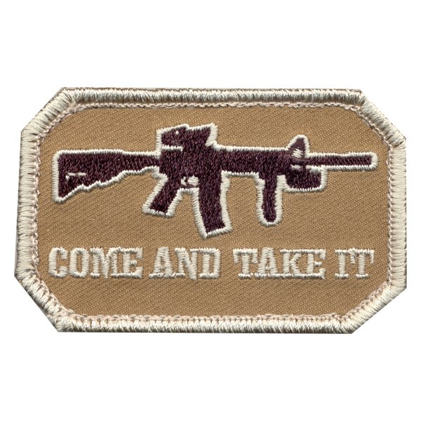 Rothco® - Come and Take It 2" x 3" Coyote Brown Embroidered Morale Patch