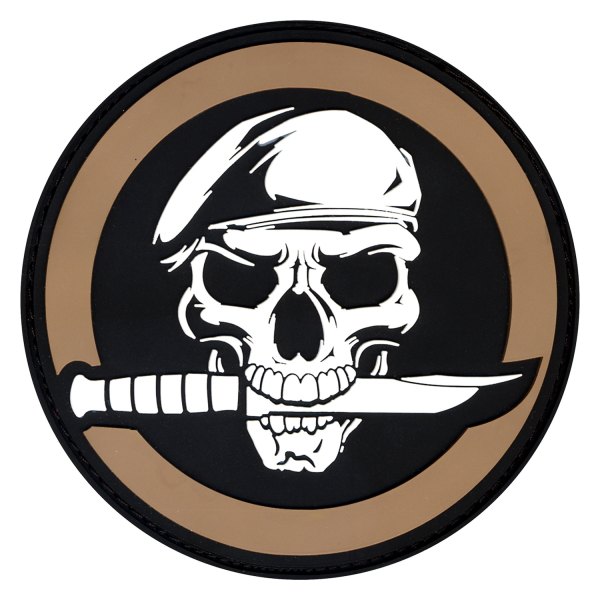 Rothco® - Skull and Knife 2.75" PVC Morale Patch