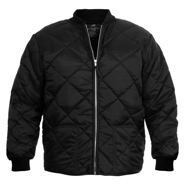 Rothco® - Diamond XX-Large Black Nylon Quilted Flight Jacket