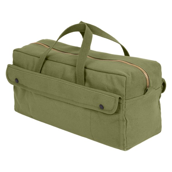 Rothco® - 17.5" x 9.5" x 6.5" Olive Drab Jumbo Tactical Tool Bag with Brass Zipper