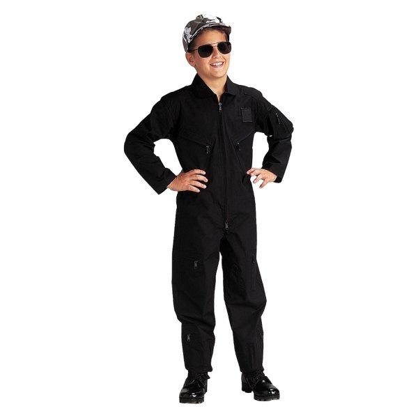 Rothco® - Kid's Large Black Air force Flightsuit