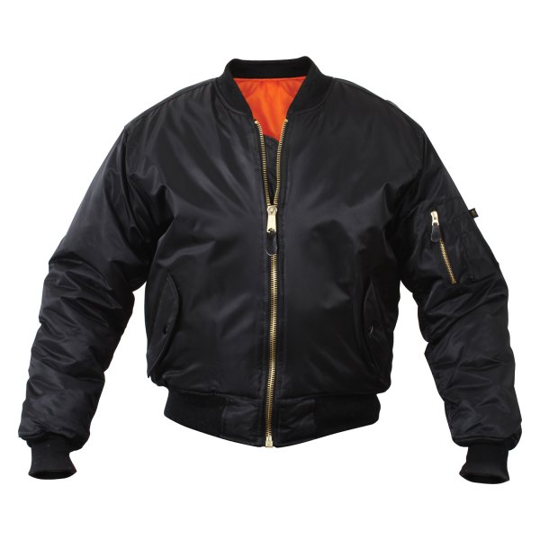 Rothco® - MA-1 Men's 3X-Large Black Flight Jacket