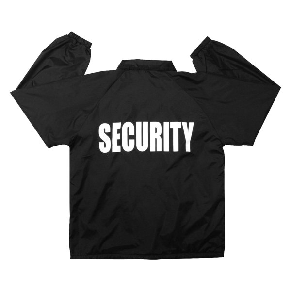 Rothco® - SECURITY Lined Coaches Men's 5X-Large Black Jacket